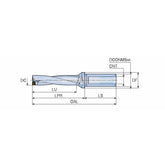 TOP-4XD (DIA 12-50) Indexable drills with unique square inserts & coolant holes, drilling depth 4xD - Big-tools Industrial Supply Tools for Metal Cutting